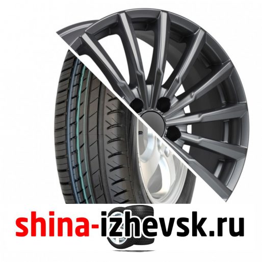 Колесо в сборе Viatti Strada (V-130) 215/55 R17 V 94 + КиК Акцент 7xR17 5×114.3 ET45 DIA66.1 Темно-серый в Ижевске